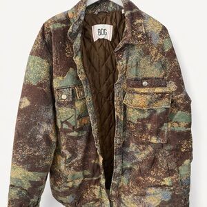 BDG Men's Brown Multi-Color Quilted Field Jacket